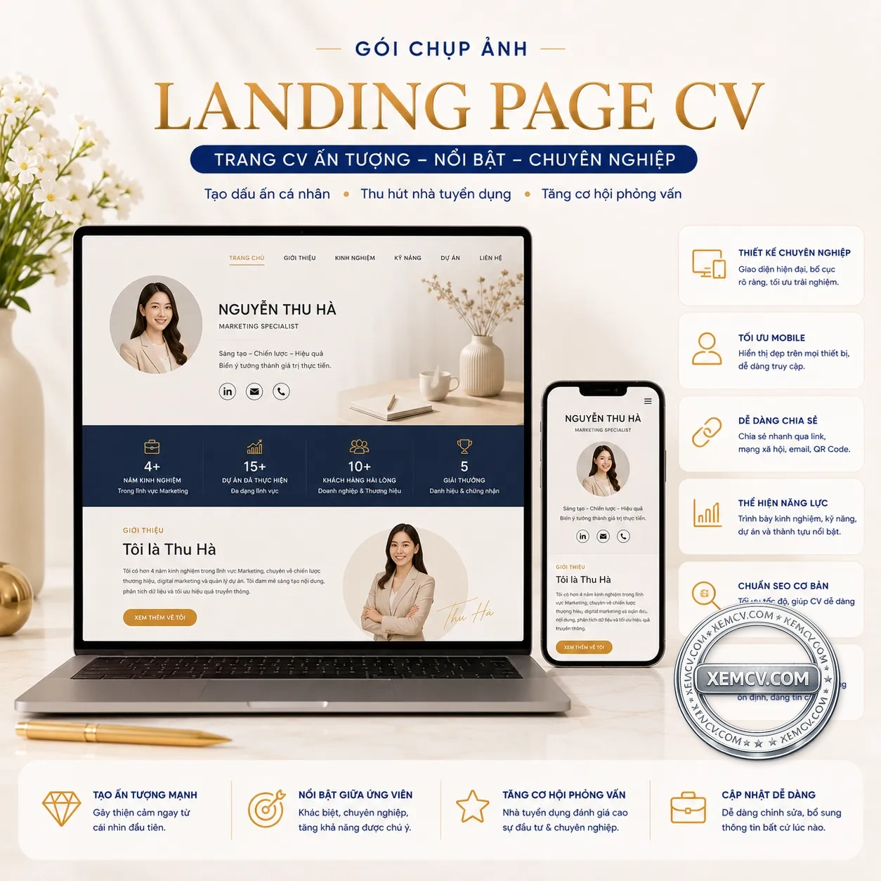Landing page CV